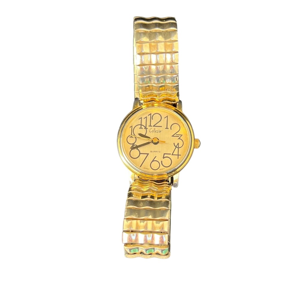 Watch Collezio Gold Tone Speidel Expansion Band Vintage Timepiece Womens Jewelry